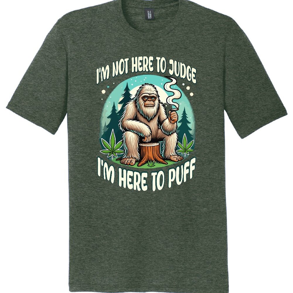 Sasquatch puffing tee shirt